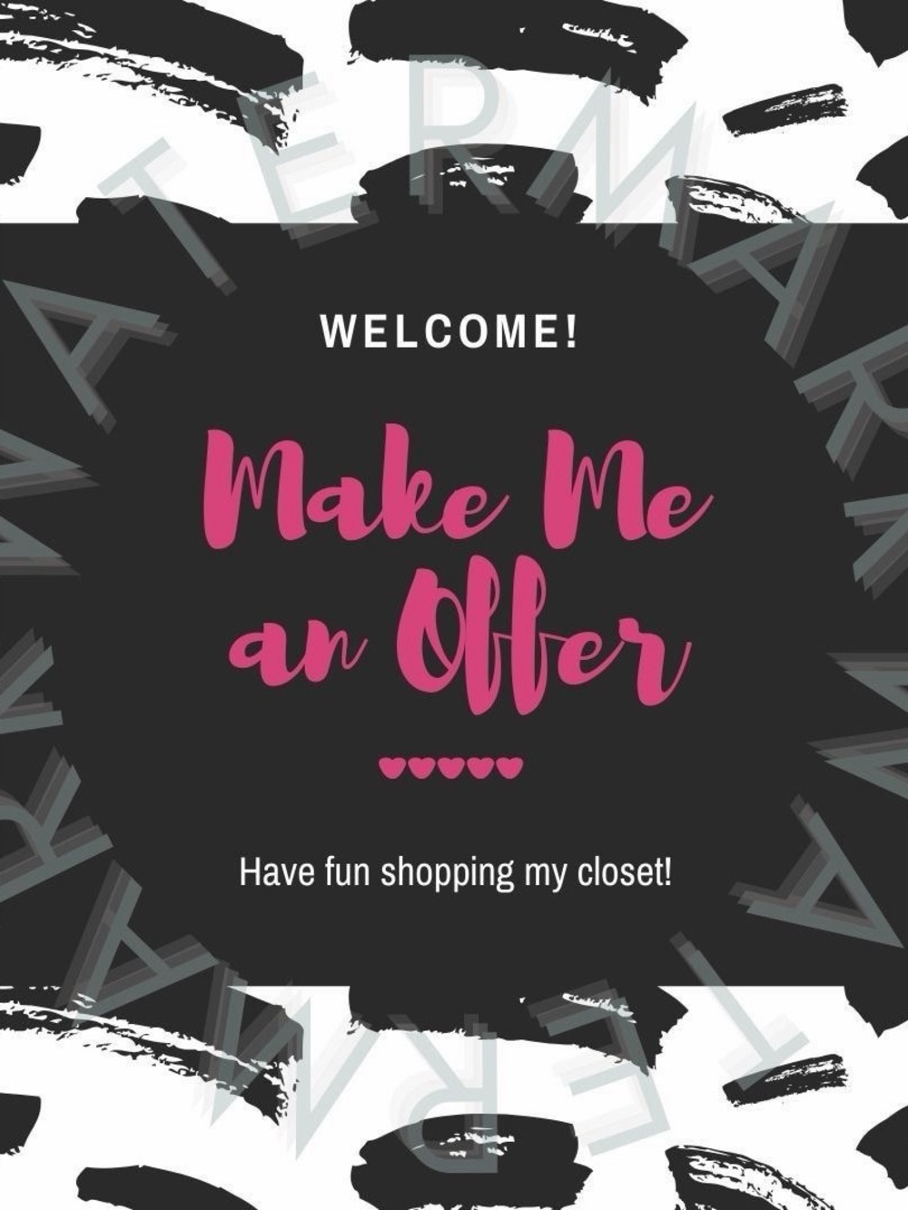 Everything must go!